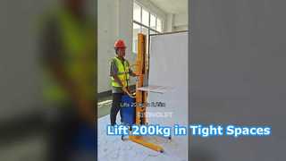 Empilhador Elétrico Compacto – Levanta 200 kg até 2,25 Metros