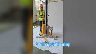 Elevador e rotor elétrico compacto do carretel para manuseio seguro de materiais