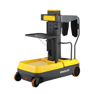 SINOLIFT Drivable Elevated Work Platform Propelled Warehouse Package Stand-on Electric Order Picker