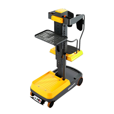 SINOLIFT Drivable Elevated Work Platform Propelled Warehouse Package Stand-on Electric Order Picker