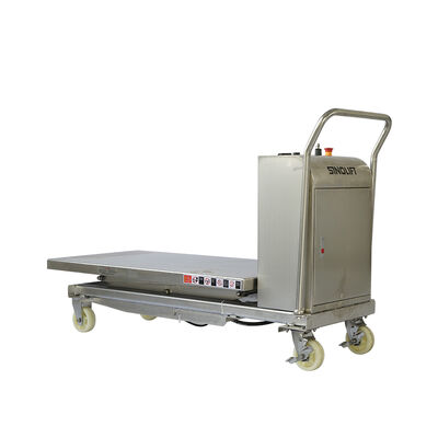ETF50BS Stainless Steel Electric Scissor Lift Cart | Single & Double Options
